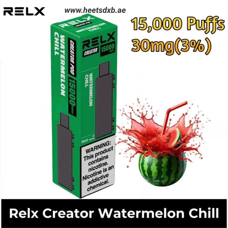 Relx Creator Extra Pods 1pcs Pack Watermelon Chill 15000 Puffs