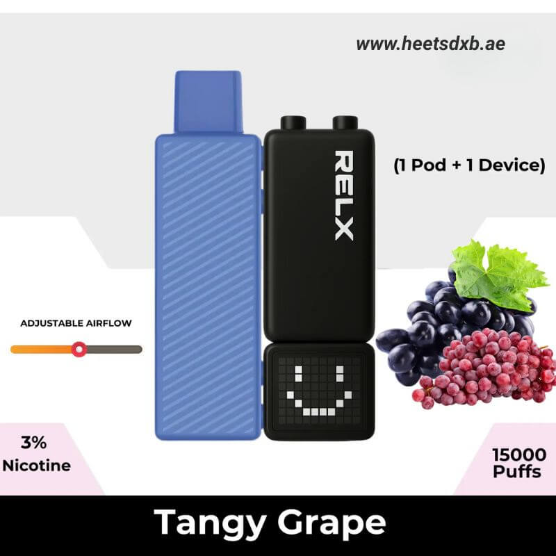 Relx Creator Starter Kit 15000 Puffs Disposable Vape Tangy Grape