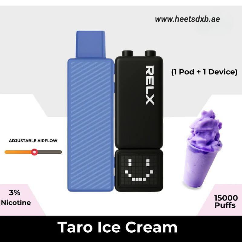 Relx Creator Starter Kit 15000 Puffs Disposable Vape Taro Ice Cream
