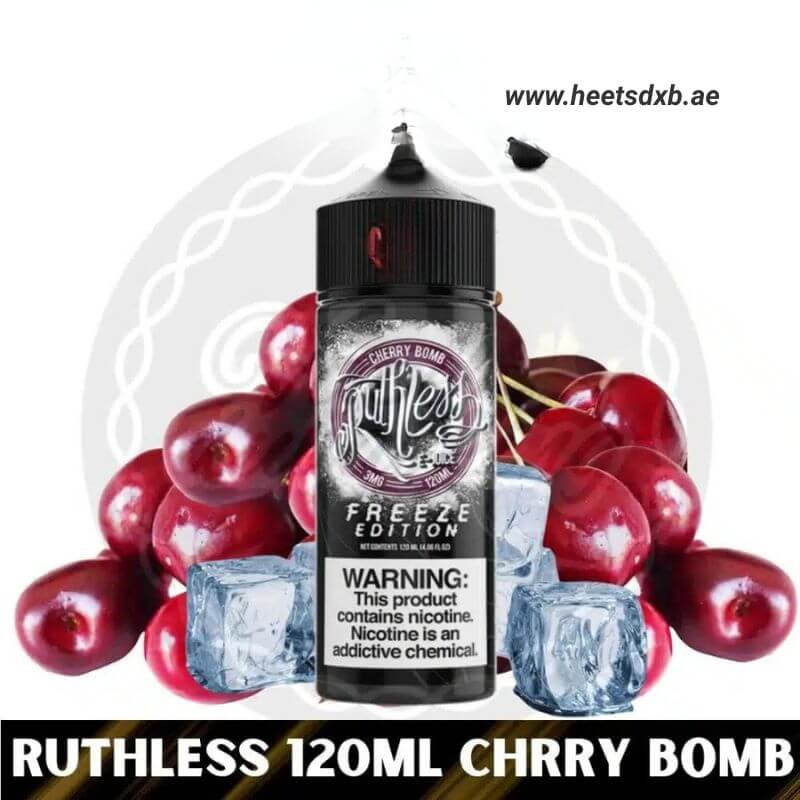 Ruthless E-juice 100ML 3mg in Dubai Freeze Cherry Bomb
