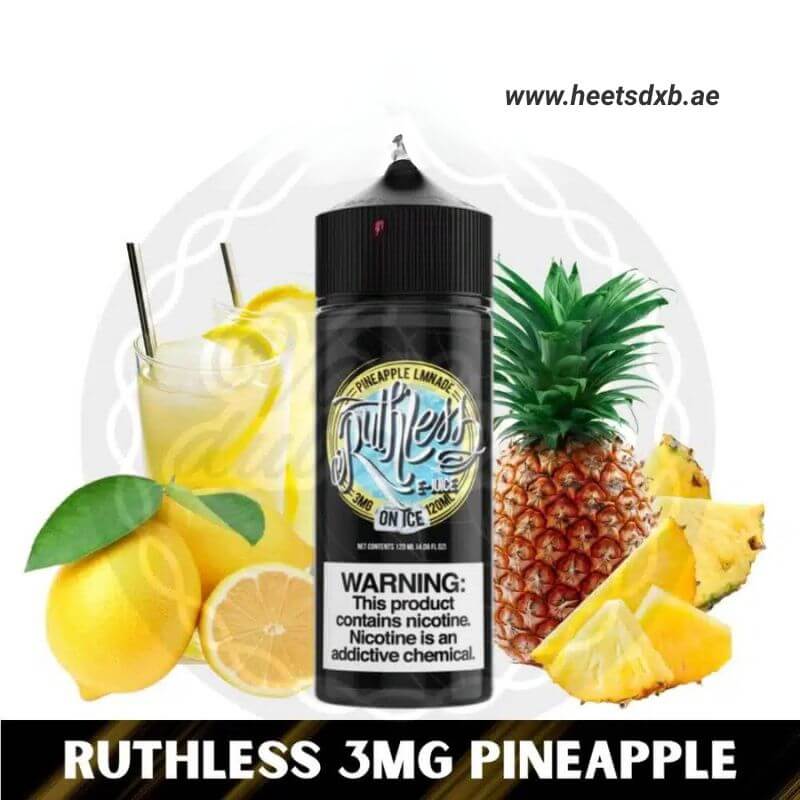 Ruthless E-juice 100ML 3mg in Dubai Pineapple Lamonde On Ice
