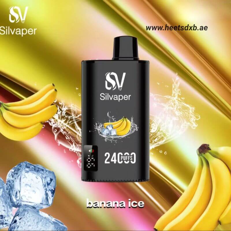 SILVAPER 24000 Puffs 20MG Nicotine Disposable Vape in Dubai Banana Ice
