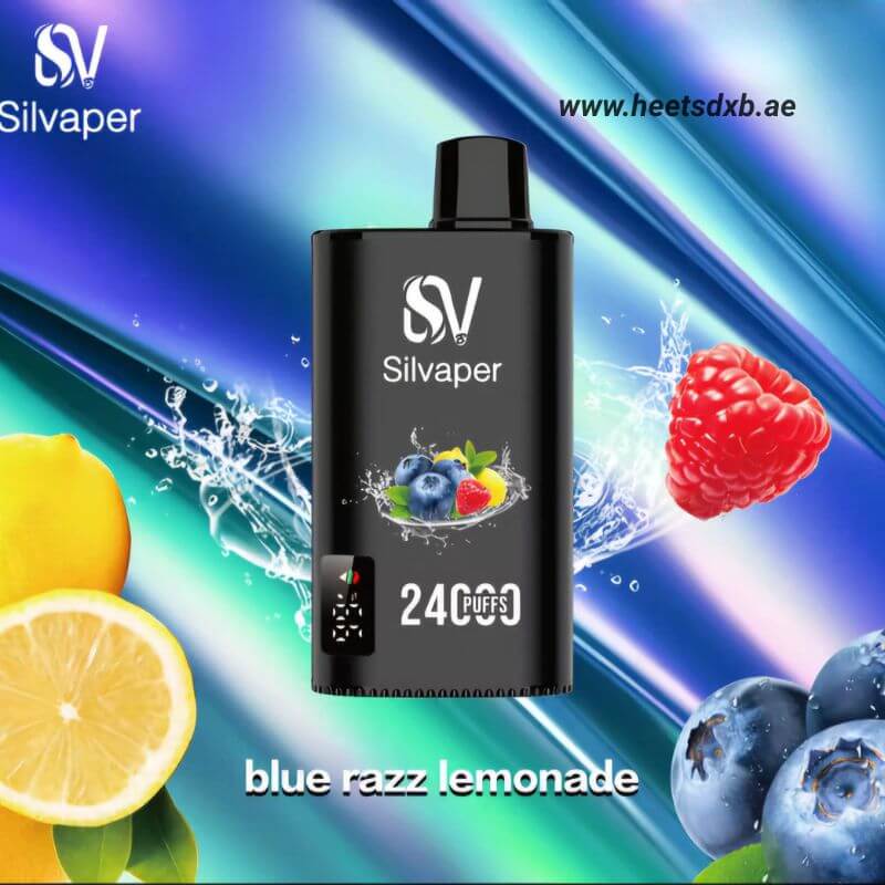 SILVAPER 24000 Puffs 20MG Nicotine Disposable Vape in Dubai Blue Razz Lemonade

