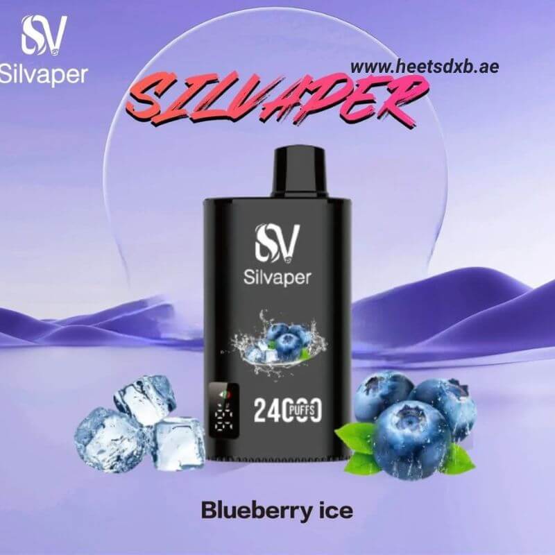 SILVAPER 24000 Puffs 20MG Nicotine Disposable Vape in Dubai Blueberry Ice
