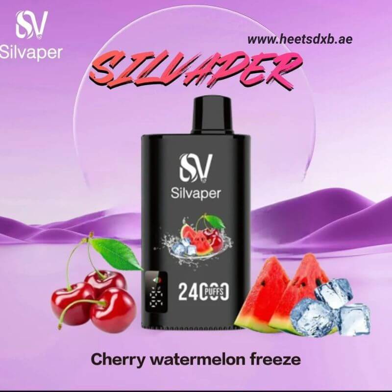SILVAPER 24000 Puffs 20MG Nicotine Disposable Vape in Dubai Cherry Watermelon Freeze
