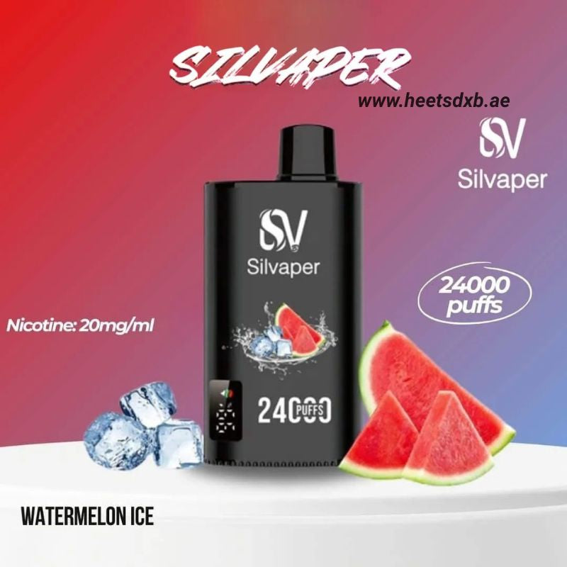 SILVAPER 24000 Puffs 20MG Nicotine Disposable Vape in Dubai Watermelon Ice

