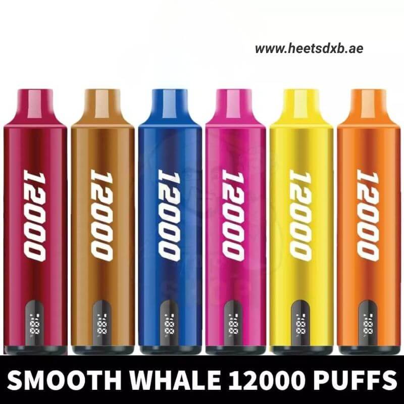 SMOOTH Whale Disposable 2% & 5% 12000 Puffs Rechargeable Vape in Dubai 