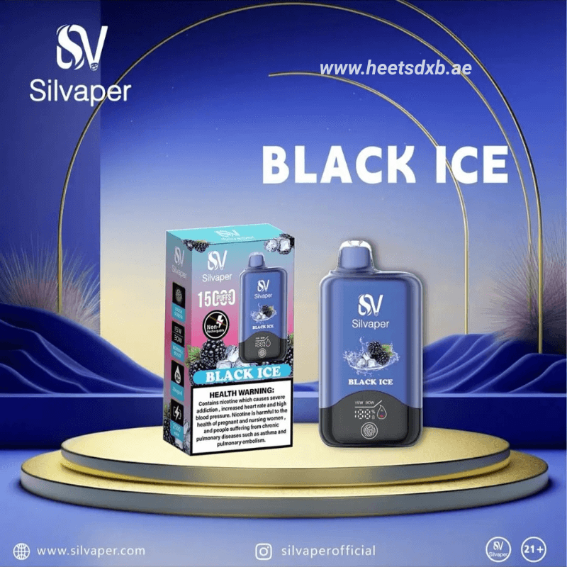 Silvaper 15000 Puffs 20mg nicotine Disposable Vape Black Ice