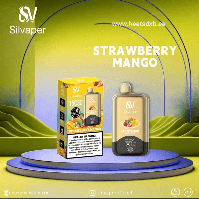 Silvaper 15000 Puffs 20mg nicotine Disposable Vape Strawberry Mango