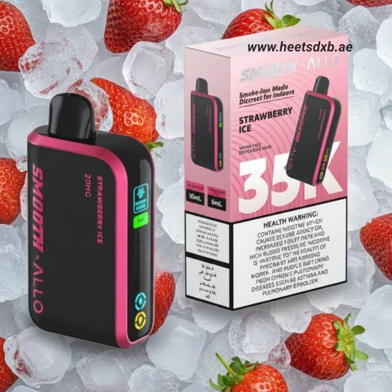 Smooth Allo 35000 puffs 20MG in Dubai Strawberry Ice
