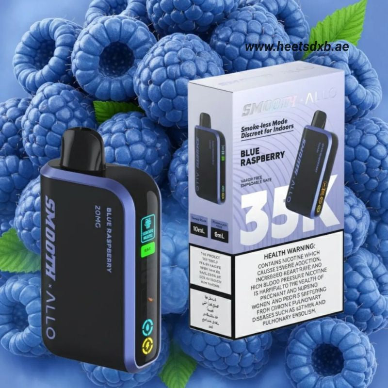 Smooth Allo 35000 puffs 20MG in Dubai Blue Raspberry

