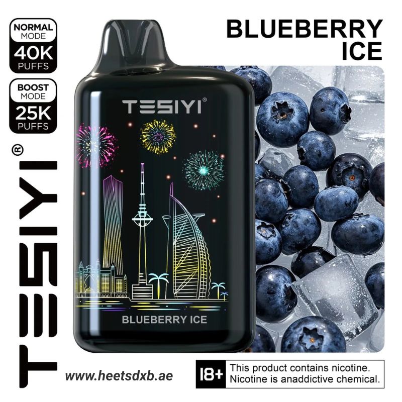 TESIYI ULTRA MAX 40000 Puffs Disposable Vape 50MG In Dubai Blueberry Ice
