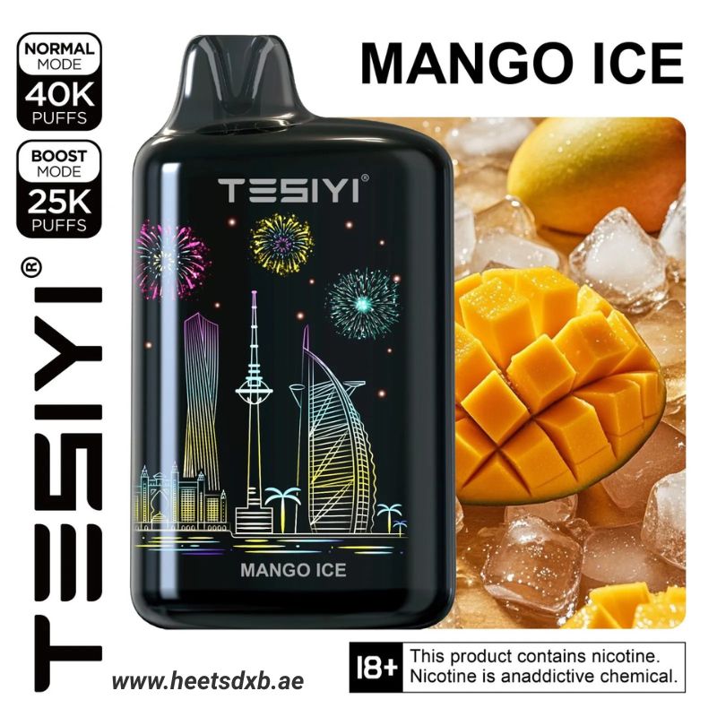 TESIYI ULTRA MAX 40000 Puffs Disposable Vape 50MG In Dubai Mango Ice
