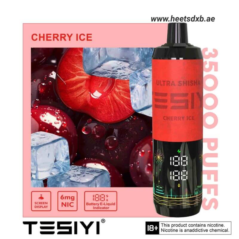 TESIYI Ultra Shisha 35000 Puffs Disposable Vape In Dubai Cherry Ice 