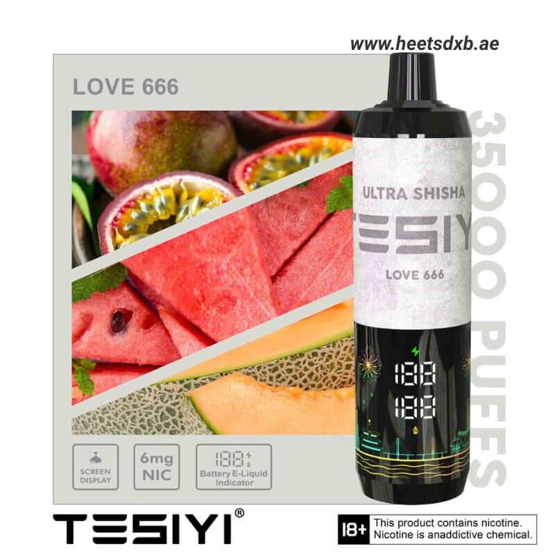 TESIYI Ultra Shisha 35000 Puffs Disposable Vape In Dubai Love 666
