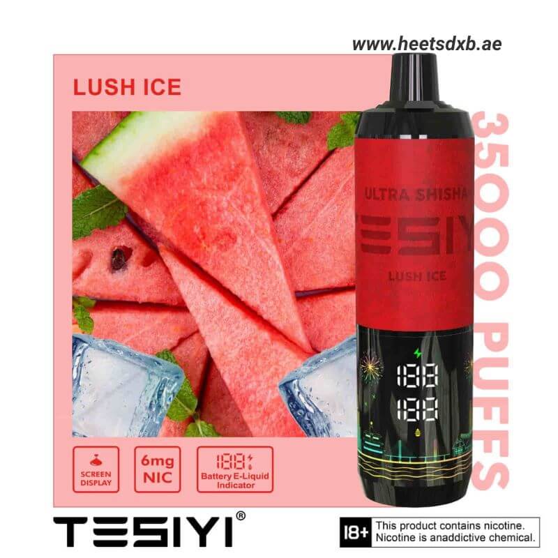 TESIYI Ultra Shisha 35000 Puffs Disposable Vape In Dubai Lush Ice