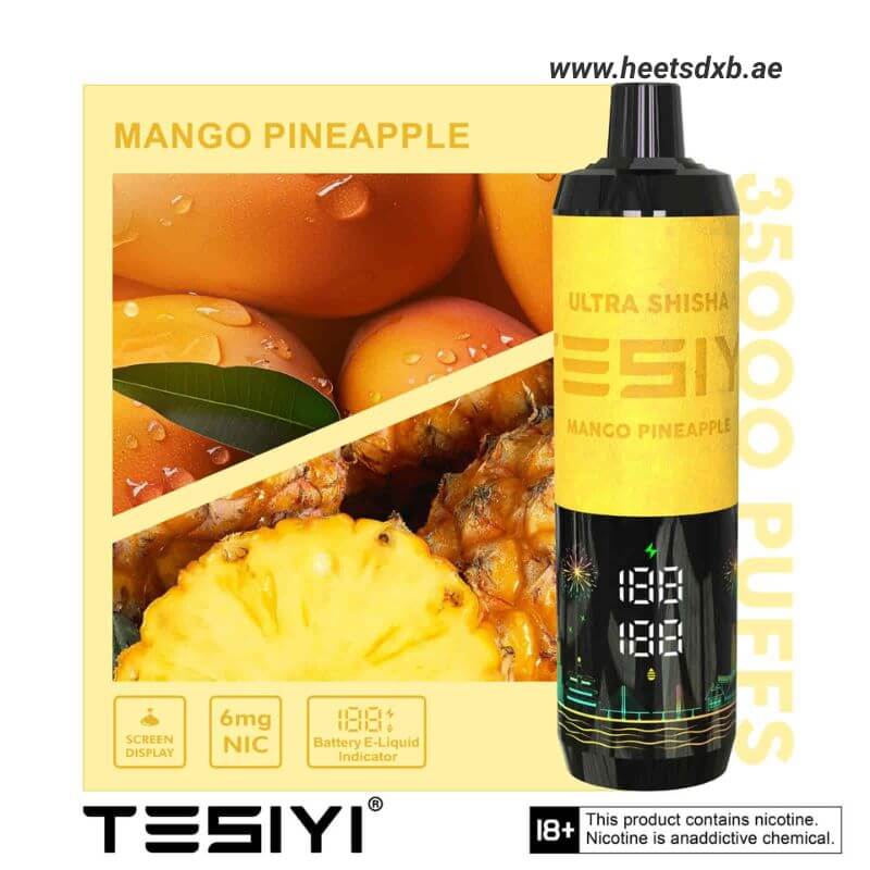 TESIYI Ultra Shisha 35000 Puffs Disposable Vape In Dubai Mango Pineapple