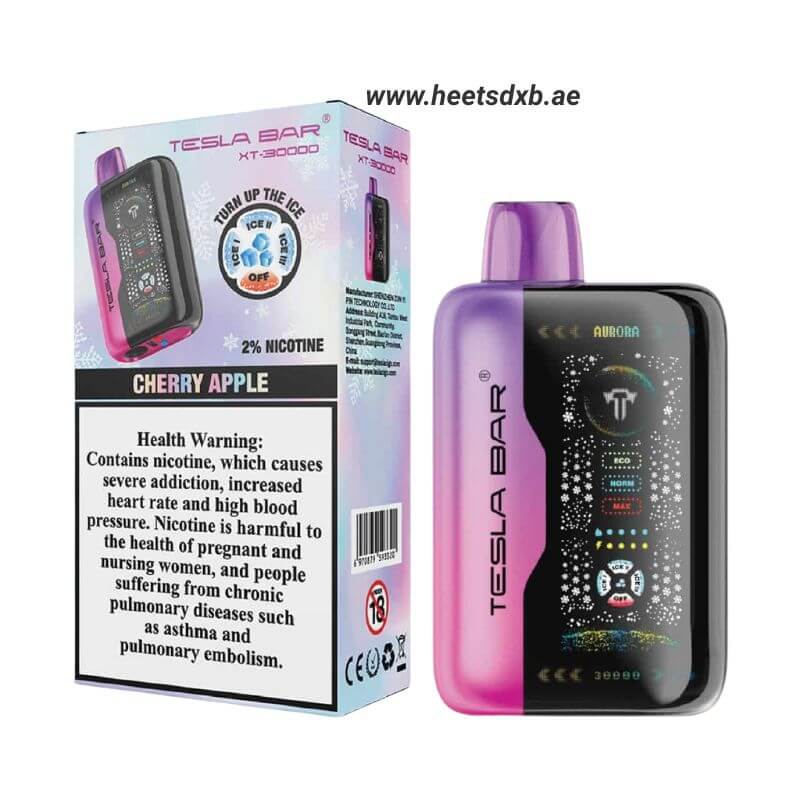 Tesla Bar XT 30000 Puff Disposable Vape in Dubai CHERRY APPLE

