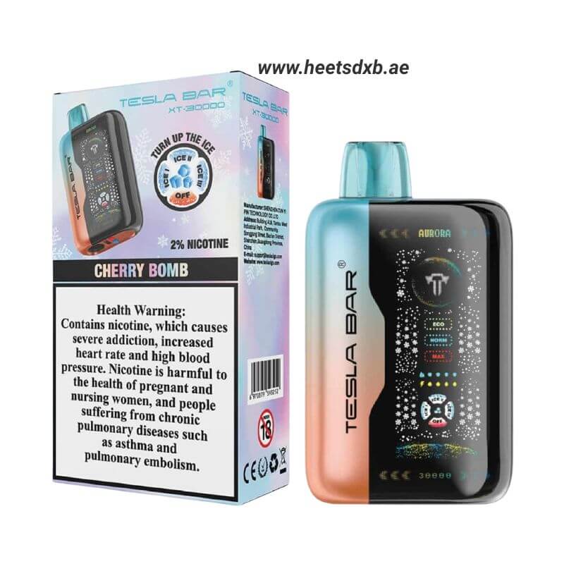 Tesla Bar XT 30000 Puff Disposable Vape in Dubai CHERRY BOMB
