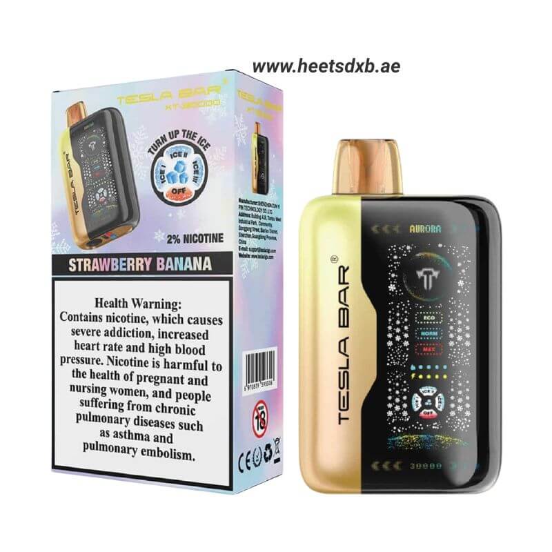 Tesla Bar XT 30000 Puff Disposable Vape in Dubai STRAWBERRY BANANA
