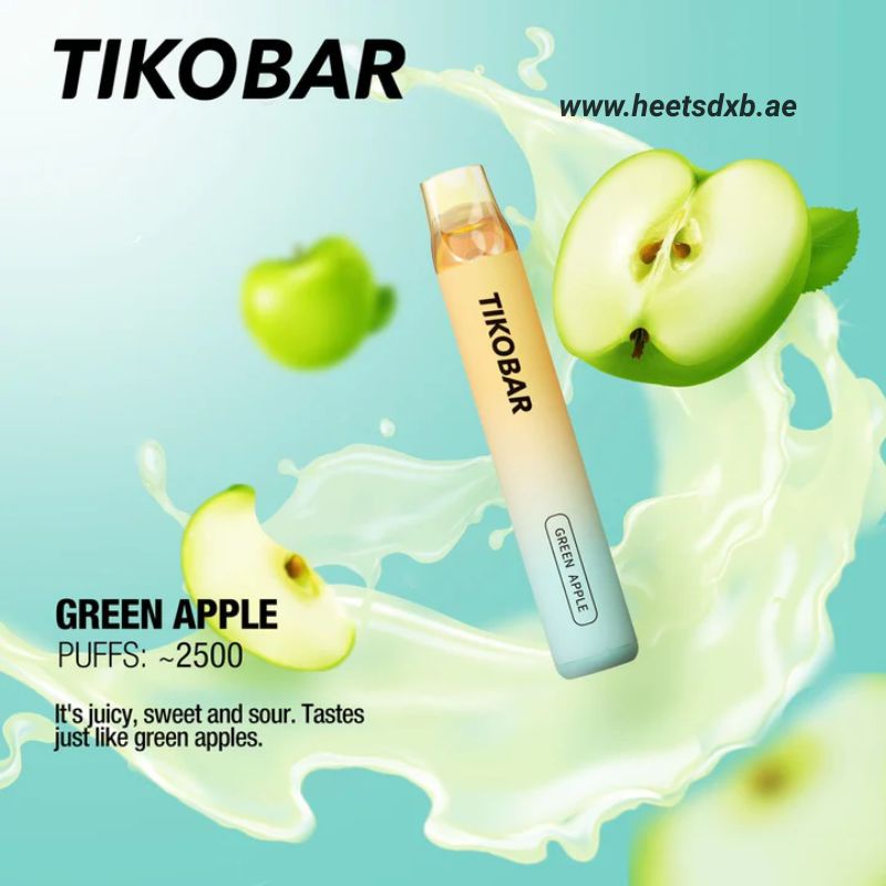 Tikobar Lux Disposable Pods 2500 Puffs In Dubai Green Apple
