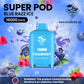 Tugboat Super 16000 Pod Cartridges Disposable Vape Blue Razz Ice
