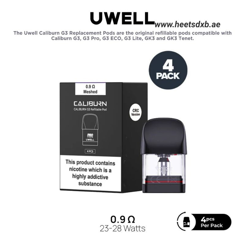 UWELL Caliburn G3/G3 pro/G3 eco/G3 lite/GK3 Pods 2.5ml Pod Cartridge in Dubai 0.9Ω
