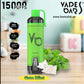 VAPES BARS Ghost Shisha 15000 Puffs Disposable Vape in Dubai Gum Mint