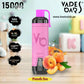 VAPES BARS Ghost Shisha 15000 Puffs Disposable Vape in Dubai Peach Ice