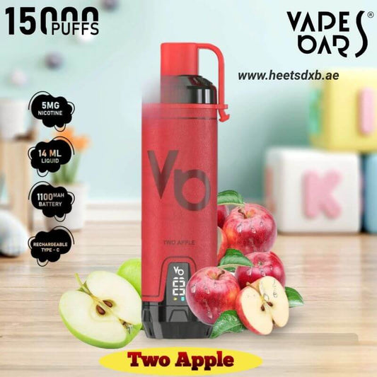 VAPES BARS Ghost Shisha 15000 Puffs Disposable Vape in Dubai Two Apple