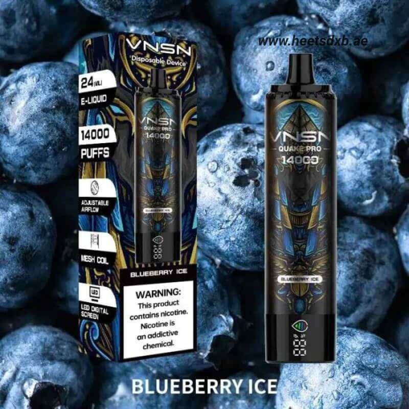 VNSN Quake Pro 14000 Puffs Disposable Vape in Dubai Blueberry Ice