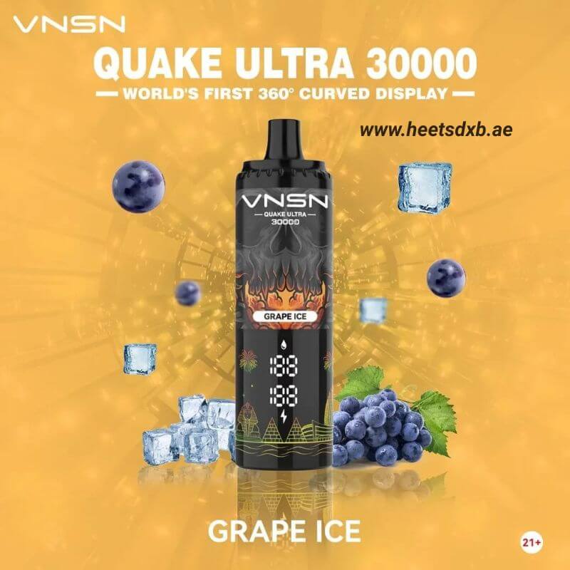 VNSN Quake Ultra 30000 Puffs Disposable Vape in Dubai Grape Ice
