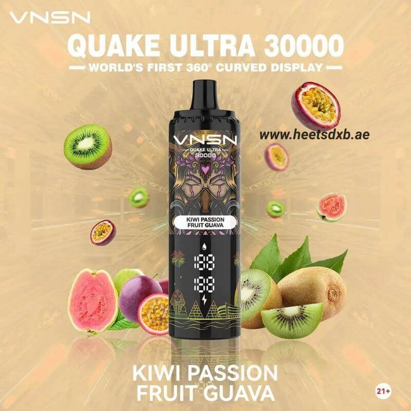 VNSN Quake Ultra 30000 Puffs Disposable Vape in Dubai Kiwi Passion Fruit Guava
