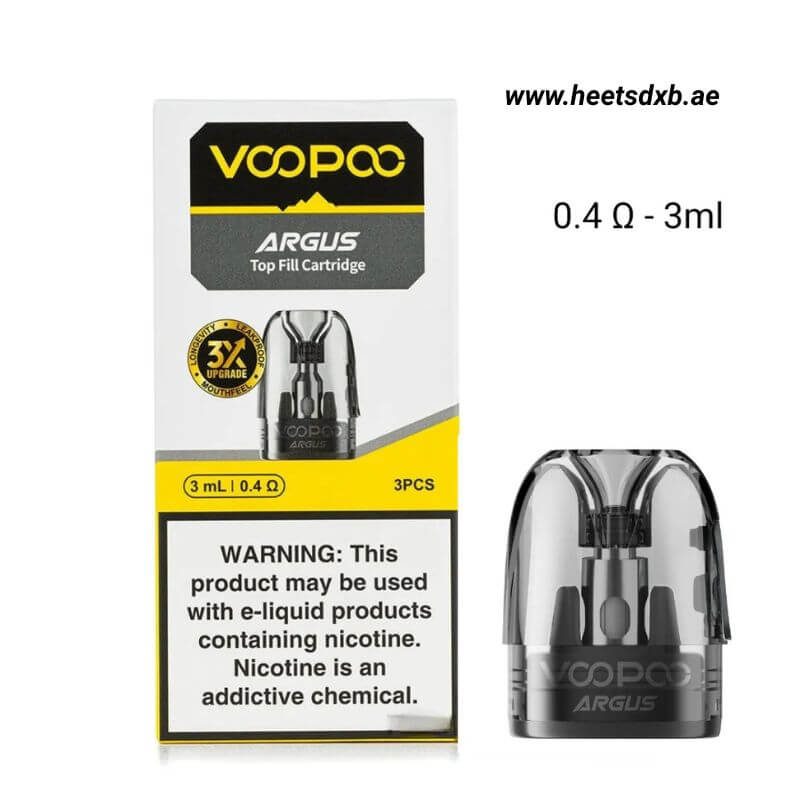 The VOOPOO Argus Top Fill Pod Cartridge 2ml/3ml 0.4Ω – 3ml
