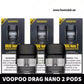 VOOPOO Drag Nano 2 Pods 2ml Replacement Pod Cartridge in Dubai