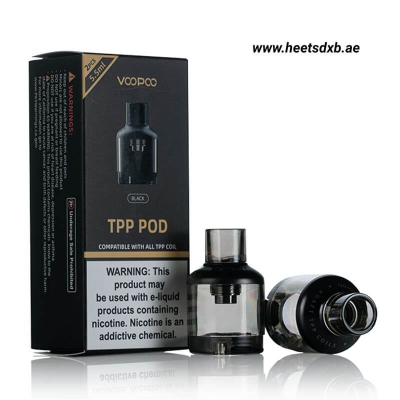 VOOPOO TPP Empty Pods 5.5ml Replacement Pods in Dubai Black