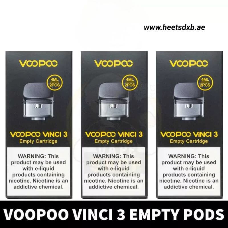 The VOOPOO Vinci 3 Empty Pods 4ml Replacement Pod Cartridge In Dubai