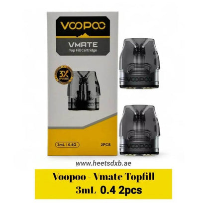 VOOPOO Vmate Pod Cartridges 2pcs Pack 0.4Ω 3ml (Top Fill RDL)