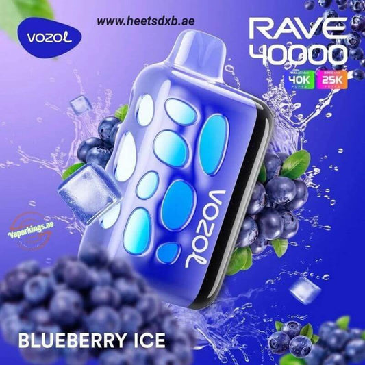 VOZOL RAVE 40000 Puffs Disposable Vape In Dubai Blueberry Ice
