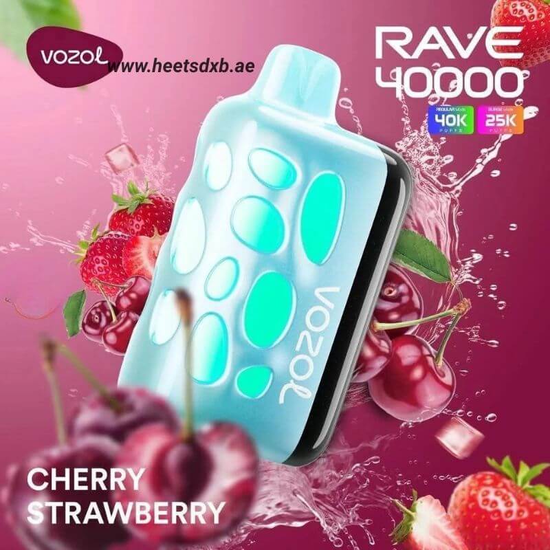 VOZOL RAVE 40000 Puffs Disposable Vape In Dubai Cherry Strawberry
