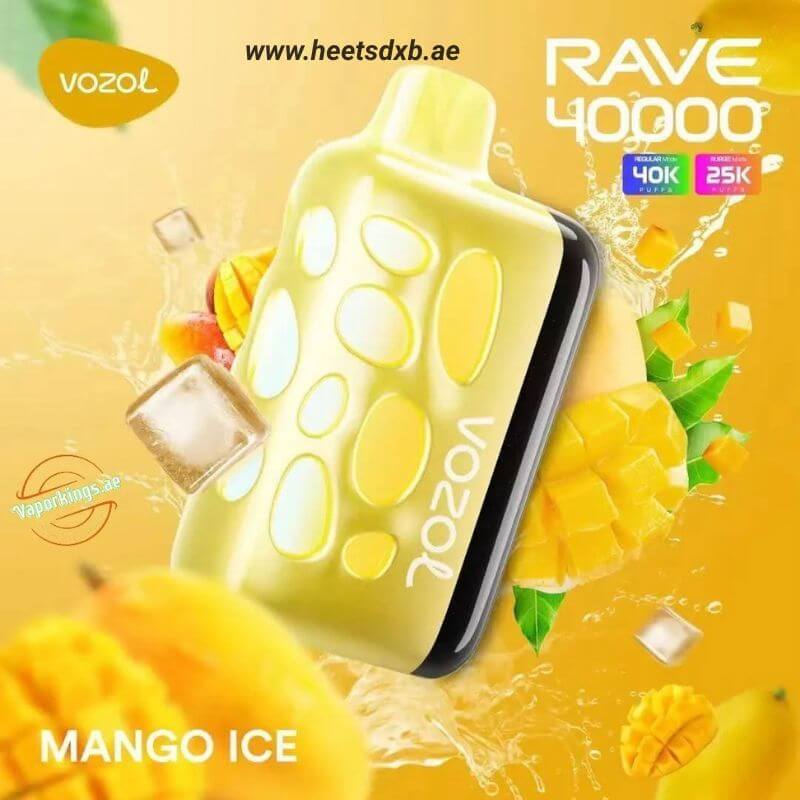 VOZOL RAVE 40000 Puffs Disposable Vape In Dubai Mango Ice
