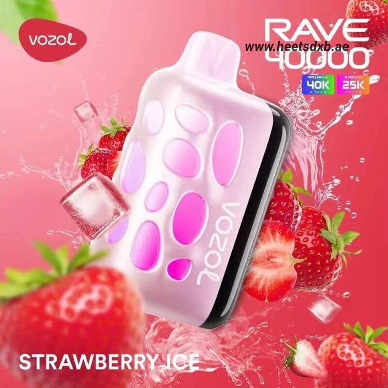 VOZOL RAVE 40000 Puffs Disposable Vape In Dubai Strawberry Ice

