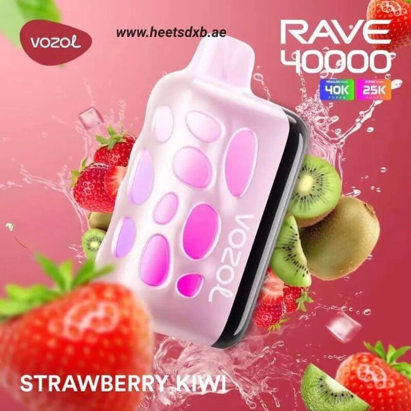 VOZOL RAVE 40000 Puffs Disposable Vape In Dubai Strawberry Kiwi
