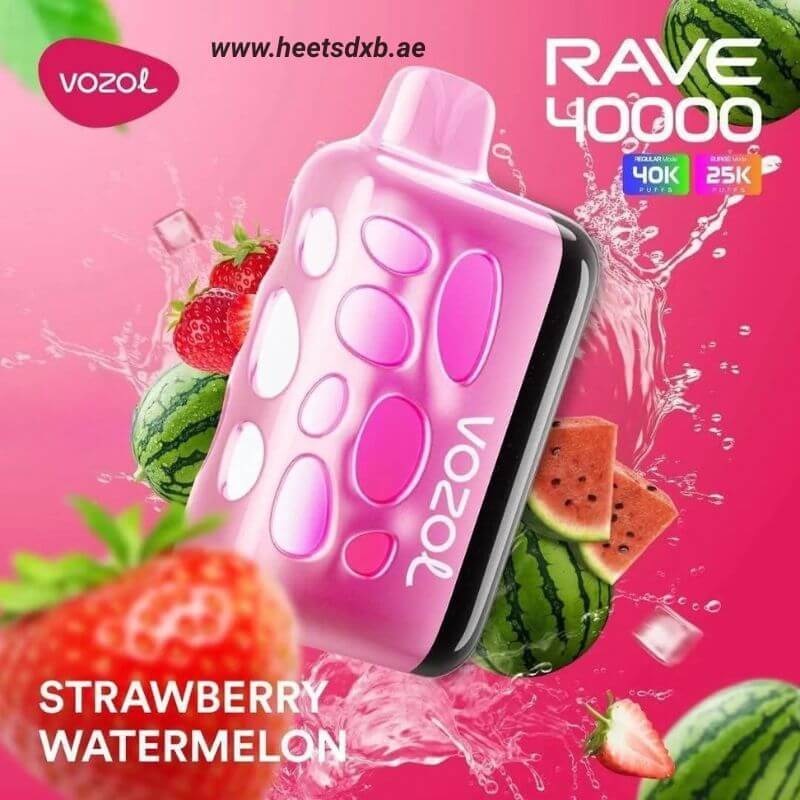VOZOL RAVE 40000 Puffs Disposable Vape In Dubai Strawberry Watermelon
