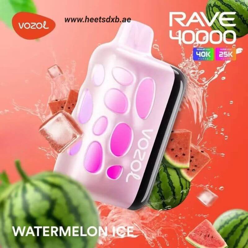 VOZOL RAVE 40000 Puffs Disposable Vape In Dubai Watermelon Ice
