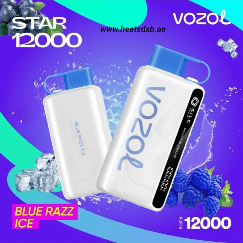 VOZOL STAR 12000 Puffs Disposable Vape in Dubai Blue Razz Ice
