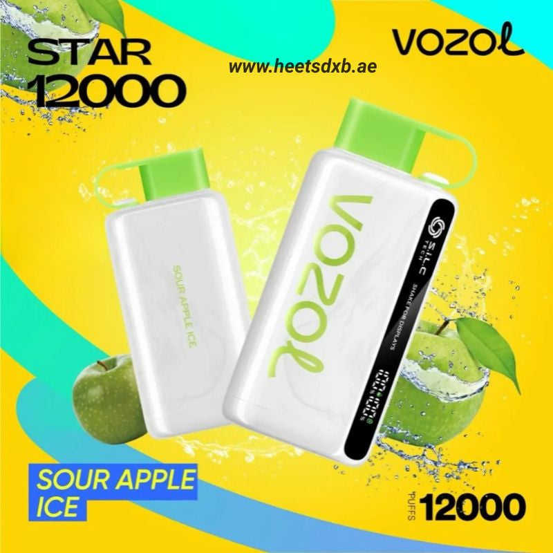 VOZOL STAR 12000 Puffs Disposable Vape in Dubai Sour Apple Ice
