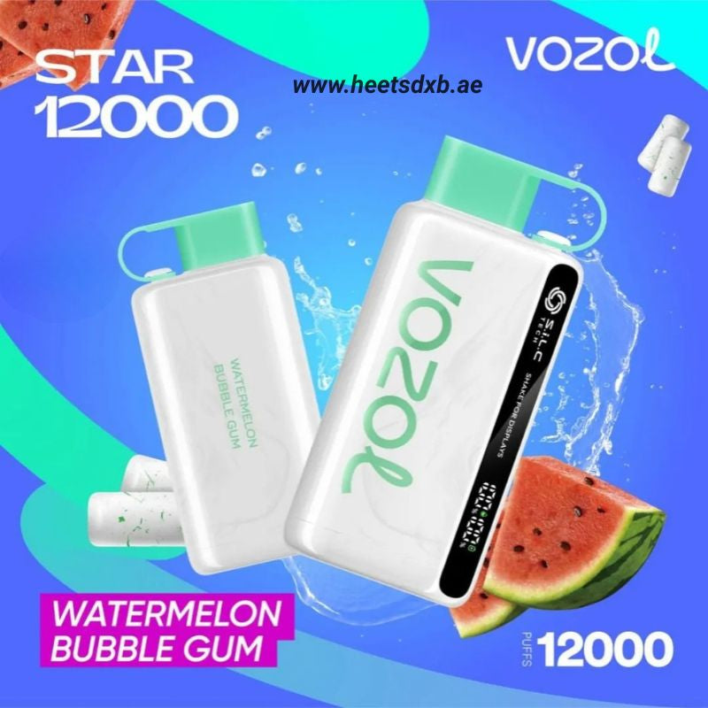 VOZOL STAR 12000 Puffs Disposable Vape in Dubai Watermelon Bubble Gum

