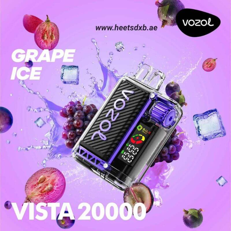 VOZOL Vista 20000 Puffs Disposable Vape in Dubai Grape Ice
