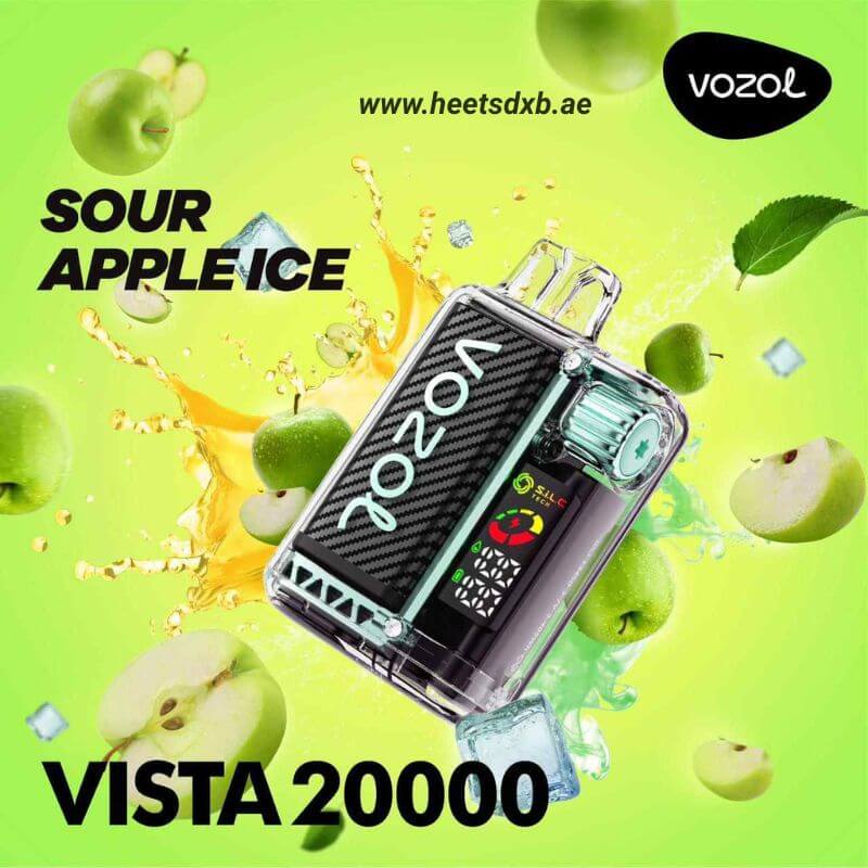 VOZOL Vista 20000 Puffs Disposable Vape in Dubai Sour Apple Ice
